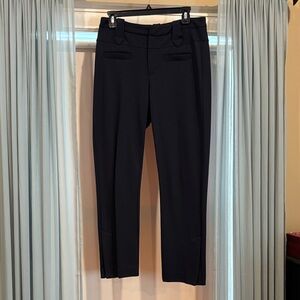 Cabi Navy Slim Ponte Ankle Pants